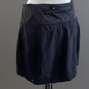 Athleta Black Performance Skort with Inner Shorts Sz M